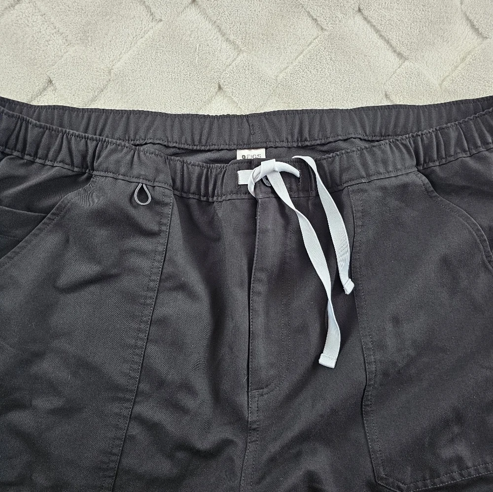 Figs Cairo Cargo Scrub Pants Mens 2XL Black Medical Nurse Wear